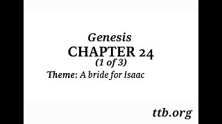 Genesis Chapter 24 (Bible Study) (1 of 3)