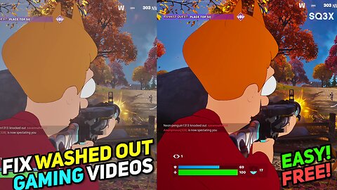 Fix WASHED OUT Video Game Footage for FREE 🎮 FAST & EASY 🔥