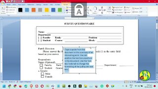 MS Word Forms & Tables | How to Create, Design and Edit