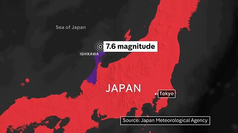 BREAKING! Japan Hit With 7.6 Earthquake That Causes a Tsunami Warning!