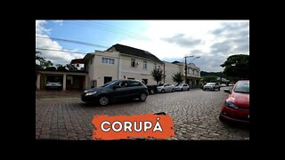 Saída do Centro de Corupá até o mercado Rancho Bom, na João Tozini