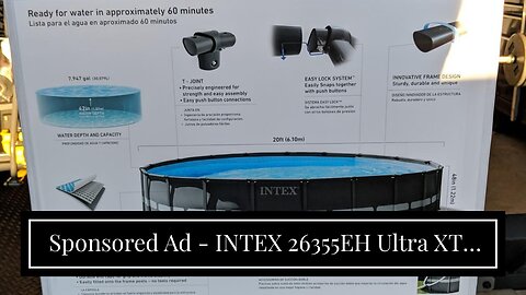 Sponsored Ad - INTEX 26355EH Ultra XTR Deluxe Rectangular Above Ground Swimming Pool Set: 18ft...