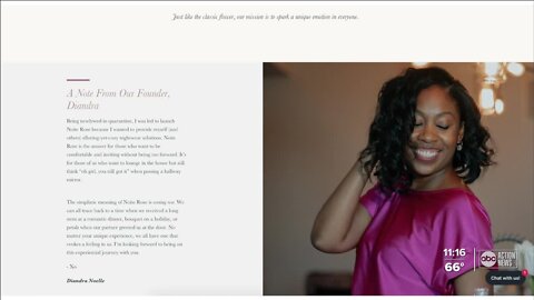 Local Black-owned luxury loungewear brand Noite Rose featured by Forbes