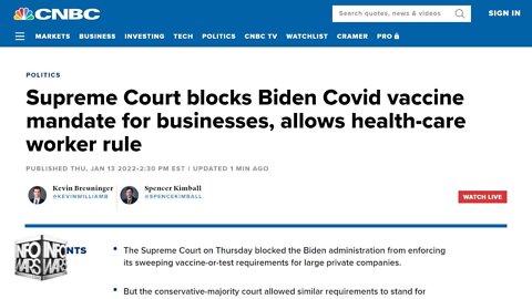 Breaking Supreme Court Blocks Biden’s OSHA Vaxx Mandate