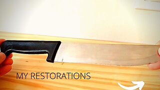 Restoration of an Old Kitchen Knife (turned to a hunt knife)