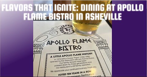 Flavors that Ignite: Dining at Apollo Flame Bistro in Asheville