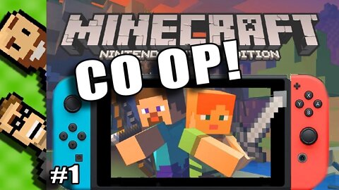 Let's Play Minecraft 2-Player SPLIT SCREEN Co-Op! (Nintendo Switch Bedrock) Part 1 | The Basement