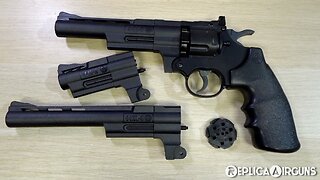 Crosman Triple Threat CO2 Dual Ammo Revolver Table Top Review