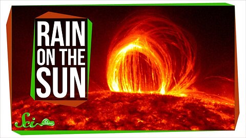 "Unveiling the Unbelievable: Witness Fiery Rain on the Sun's Surface!"