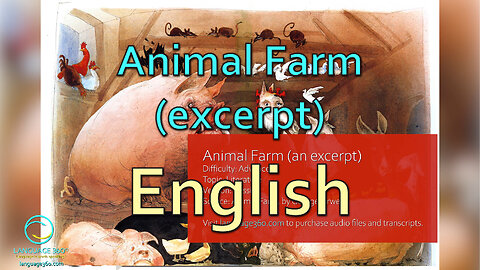 Animal Farm (excerpt): English