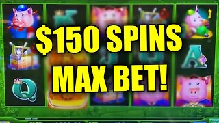 NONSTOP EXCITEMENT!!! ⚠️ $150/SPIN High Limit Huff N Puff Slots