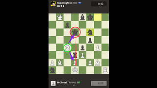 Queen killed by Knight#chess.