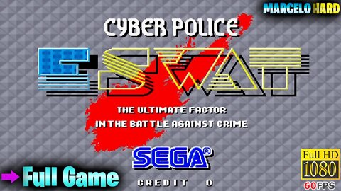 E-Swat: Cyber Police - Arcade (Full Game Walkthrough)