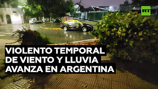 Violento temporal de viento y lluvia avanza en Argentina dejando destrozos y heridos