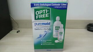 Opti-Free Puremoist Solução para Lentes 300ml Grátis 120ml + Estojo