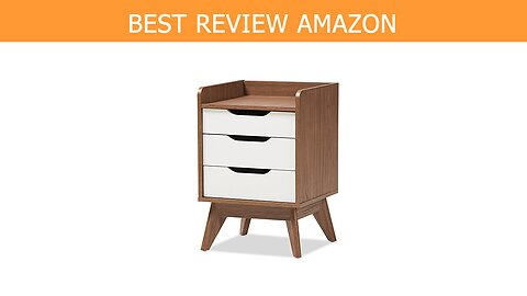 Baxton Studio Mid Century 3 Drawer Nightstand Review