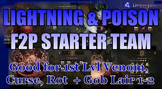 ⚡⚡Season 2 F2P Poison & Lightning Stater Team - For Venom, Curse, Rot, Goblin ⚡⚡