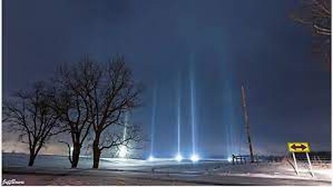 Beam of light in Mexico