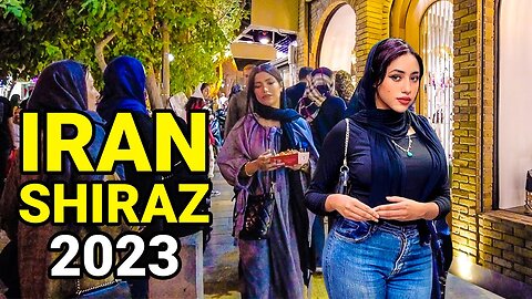 Take A Night Walk Through IRAN Shiraz 2023 Nightlife