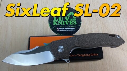 SixLeaf SL-02 / includes disassembly/ Rattlesnake Design a great micarta budget edc !