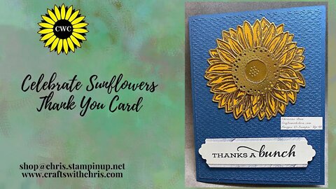 Celebrate Sunflowers by Stampin' Up! Thank you card
