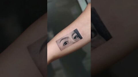 Totally Unique Eye Portrait Tattoos #shorts #tattoos #inked #youtubeshorts