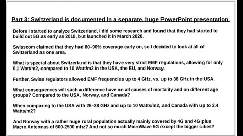 Part 3 - All-Cause Excess Mortality in Switzerland & 5G EMF Radiation MUST WATCH!!!!