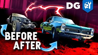 Building a '67 Pontiac GTO in 15 MINUTES! Full Restoration Timelapse