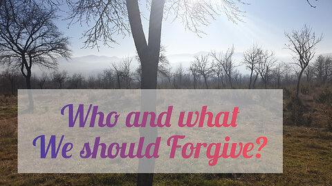 Forgiveness - a Sign of being Stuck in the Past?