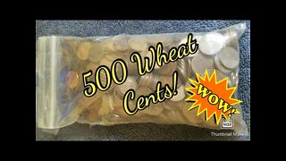 Just Another Bag of 500 Wheat Cents to Hunt Through...