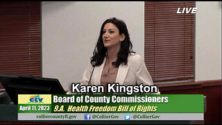 Karen Kingston Speaks to Medical Freedom Bill at Collier BOCC (4/11/2023)