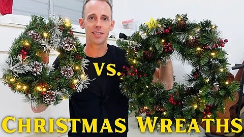 Which Christmas Wreath SHOULD YOU BUY? Comparing National Tree Company vs. Mr. Kiangci X-mas Wreaths