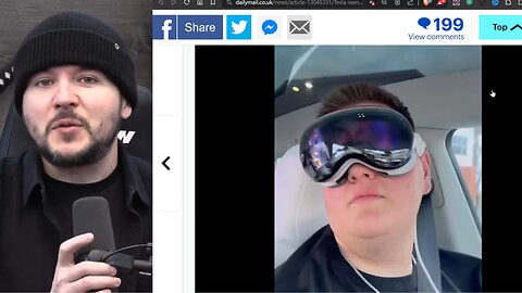 Tesla Driver FAKES ARREST For Wearing Apple Vision Pro While Driving, Apple Cringe Pro Goes Viral