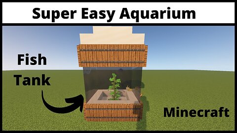 How to make Aquarium in Minecraft || simple aquarium || Fish Tank