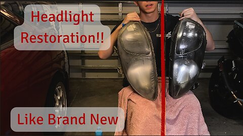 Headlight Restoration- How To clean and make your headlights like new!