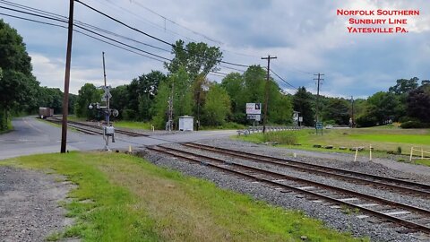 Norfolk Southern 11Z on the Sunbury Line at Yatesville Pa. USA August 08 & 09 2022 #railfanninginpa