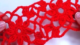 How to join lace square motif for bolero top for beginners