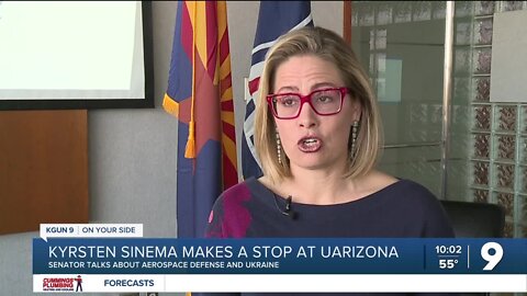 Sen. Sinema makes stop at UArizona for roundtable discussion on defense security and Ukraine