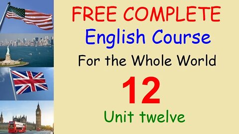 Talking about leisure time - Lesson 12 - FREE and COMPLETE English Course for the Whole World