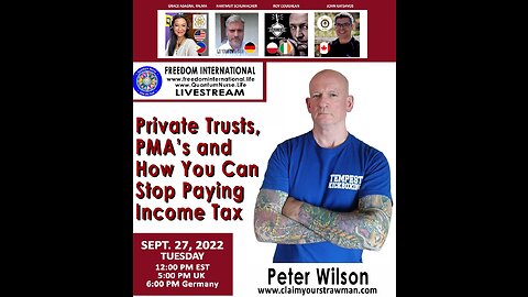 #182 Private Trusts, PMAs and How You Can Stop Paying Income Tax - Peter Wilson