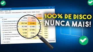 COMO CORRIGIR O USO DE DISCO 100% NO WINDOWS 10 (PASSO A PASSO)