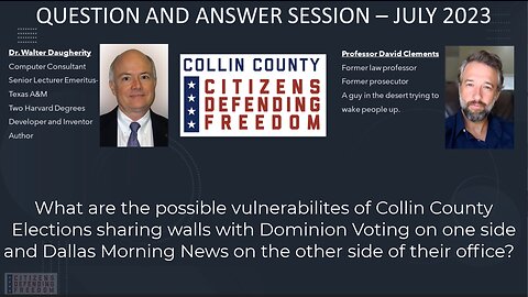 Collin County Elections shares walls with Dominion Voting and the Dallas Morning News