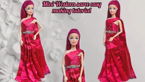 Mini Western saree making easy tutorial