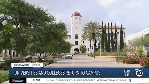 San Diego universities, colleges return to campus
