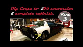 C5 Corvette painting and coupe to Z06 Conversion part 3