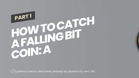 How to Catch a Falling Bit Coin: A Beginners Guide!