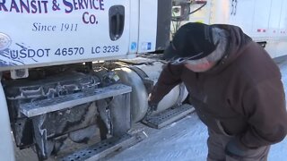 Truckers take precautions to prepare for winter driving