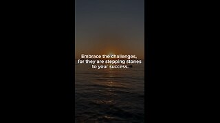 Embrace the challenges you face