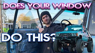 How to replace a door window in a 1986 Toyota Pickup
