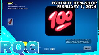 JUST NEW JAM TRACKS… FORTNITE ITEM SHOP (February 1, 2024)